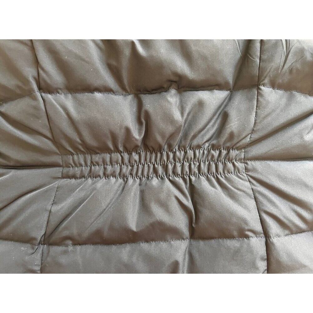 Hollister Puffer Vest MEDIUM Blue Full Zip Hooded Insulated Feather Down - Picture 8 of 13